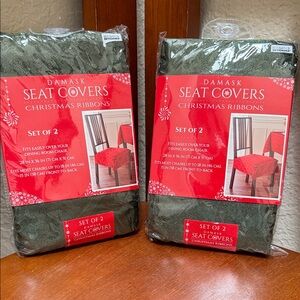 🔹NEW…Bed Bath & Beyond.. Seat Covers… Christmas Ribbons…